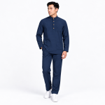 Baju Melayu - Navy - Image 2