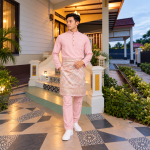 Baju Melayu - Pastel Pink